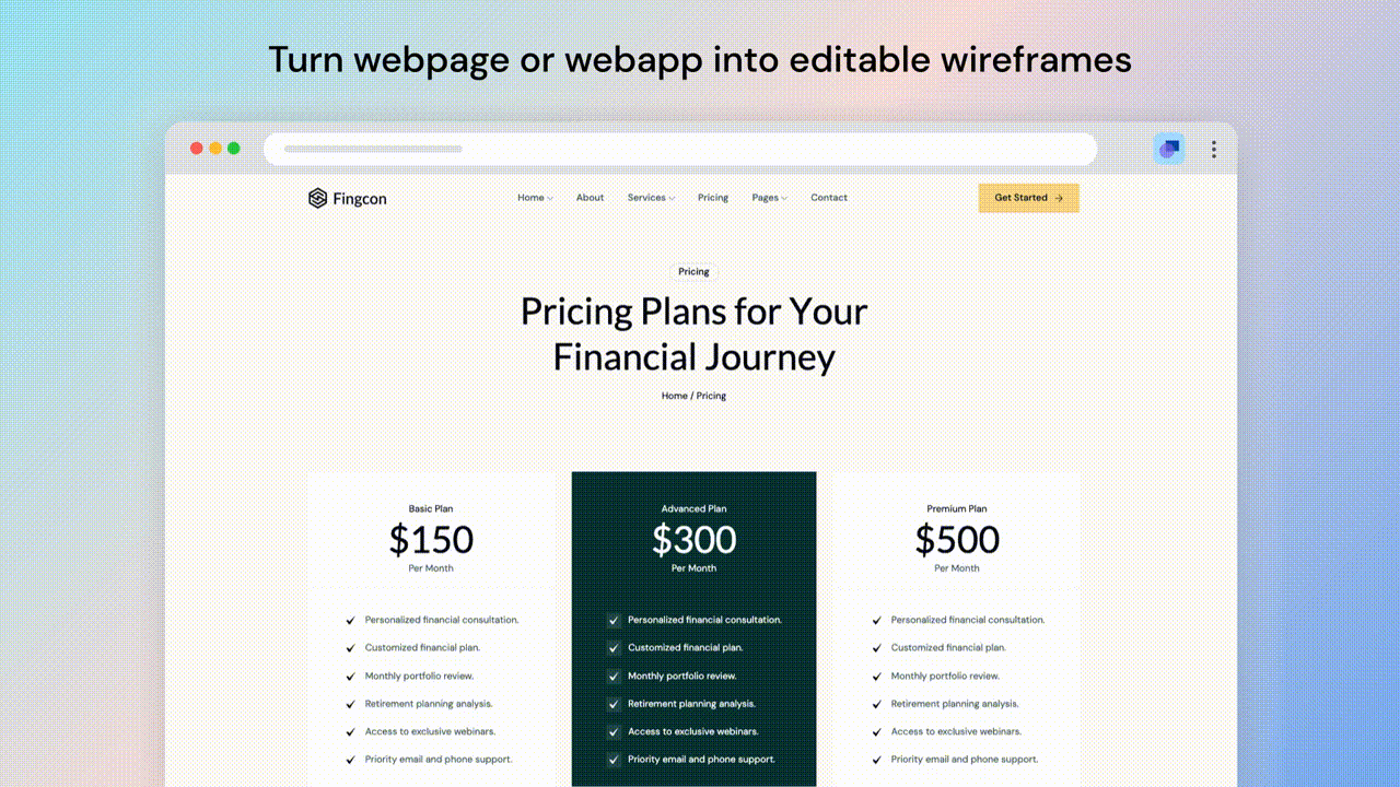 AI Feature series 4: Convert Website/Webapp to Wireframes