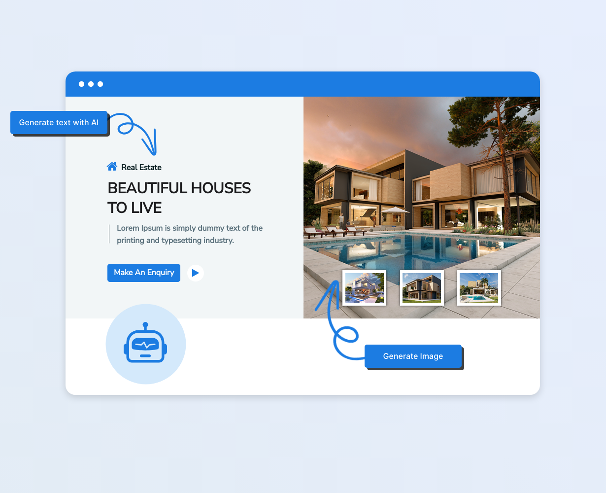 Generate text and images with AI
