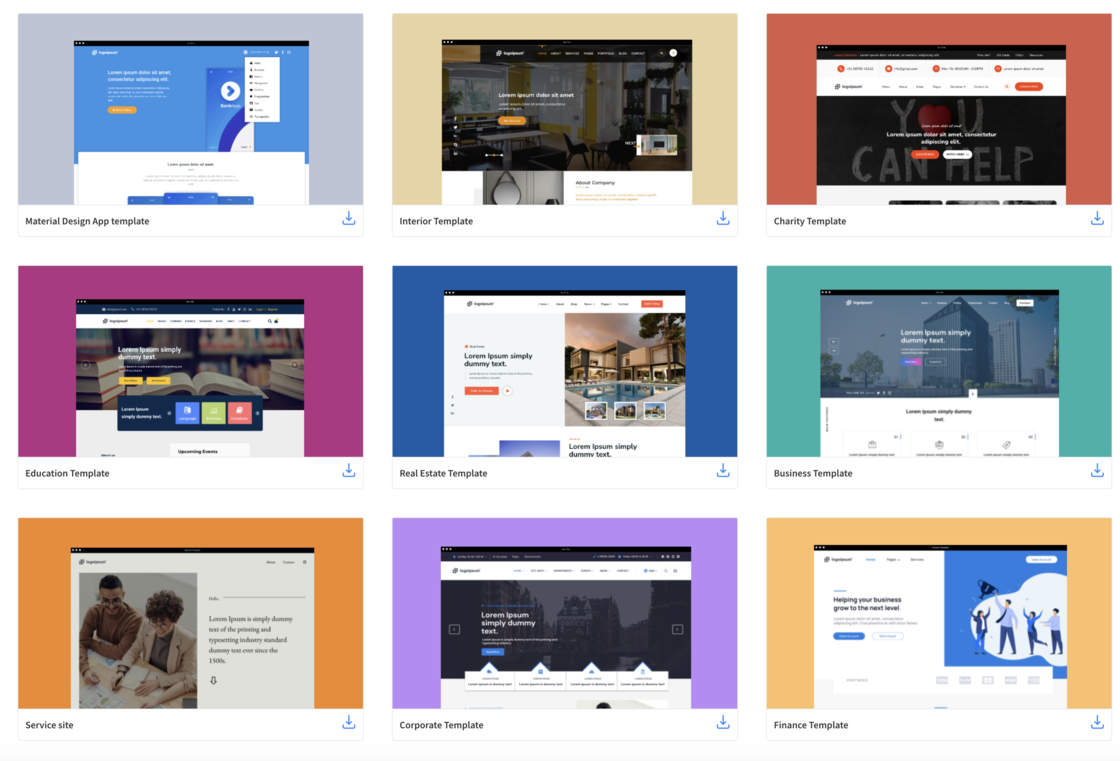 MockStore Templates