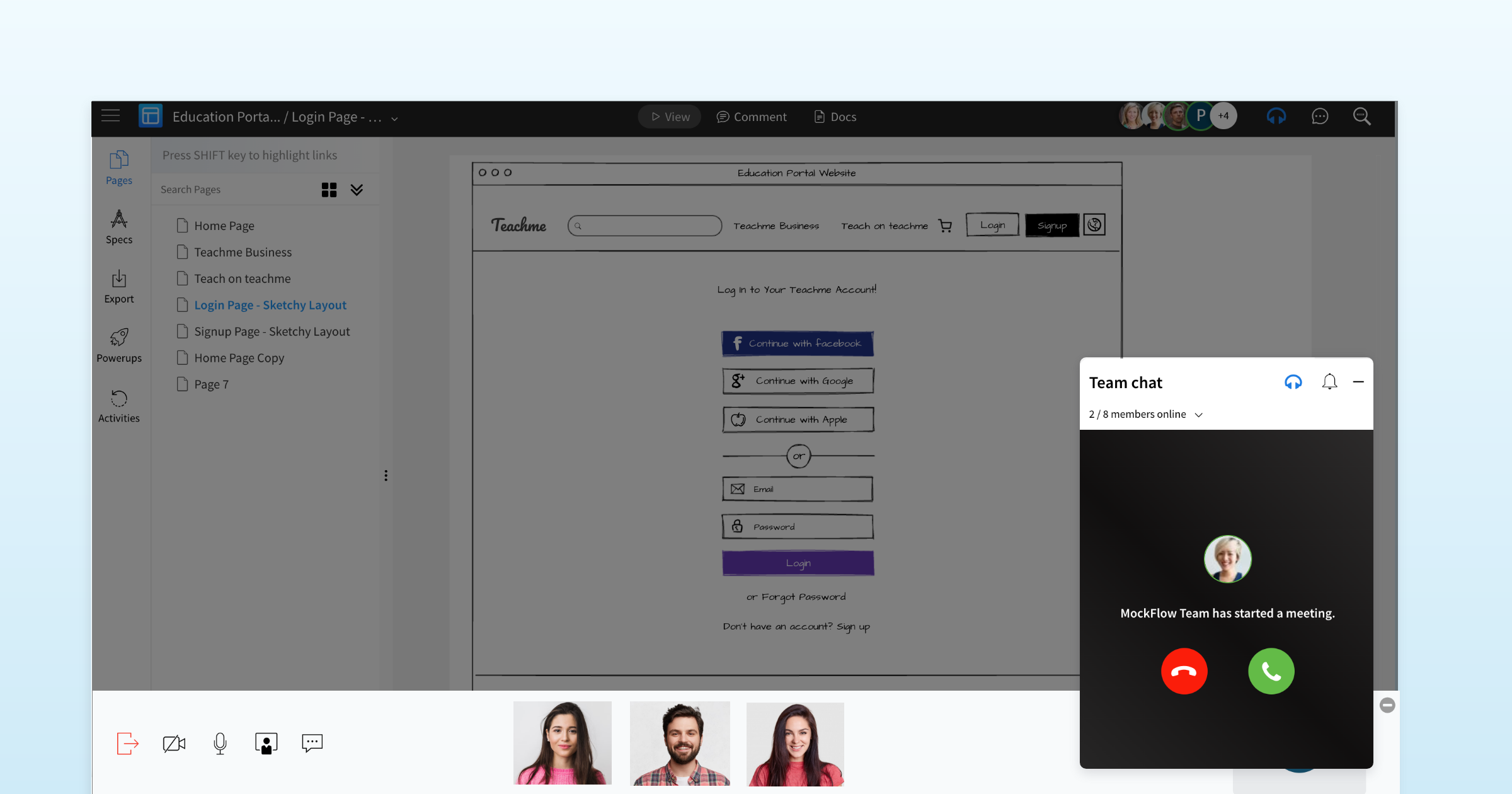 Update: Real-Time Call Alerts for Video Meetings in MockFlow