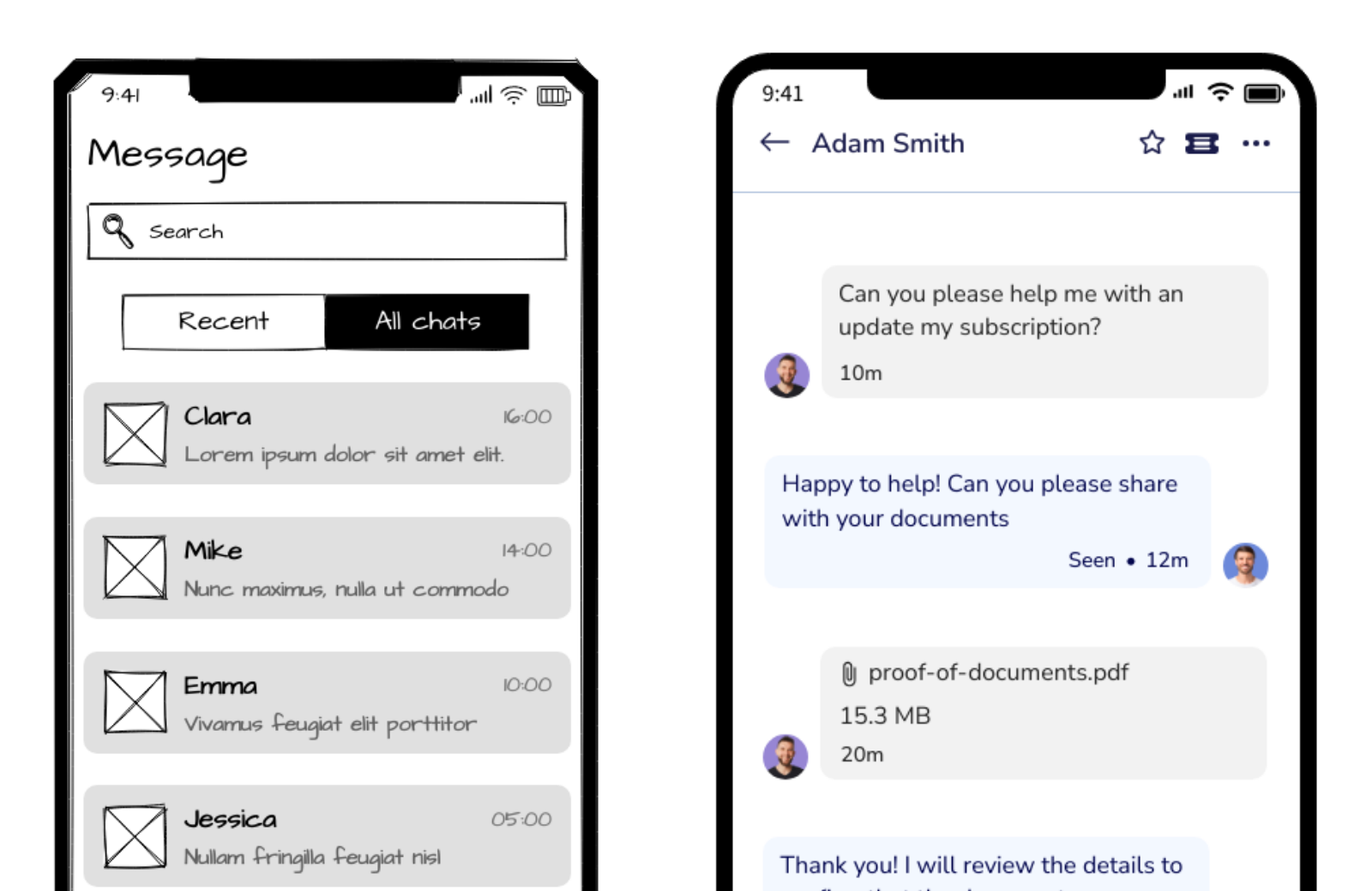 Sketch your Mobile App Wireframes using MockFlow