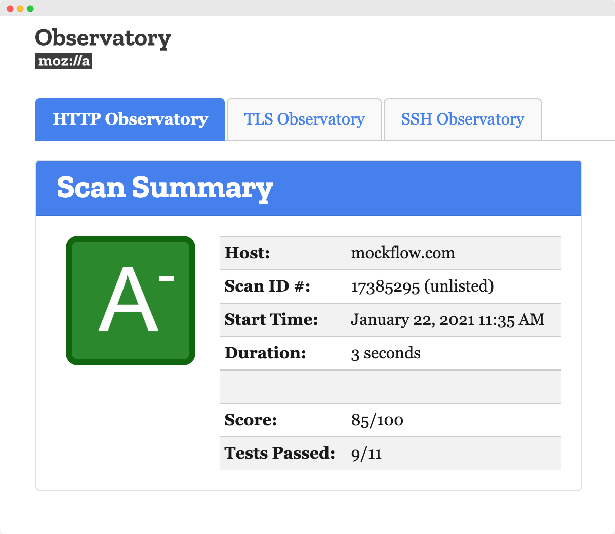 Mozilla Observe