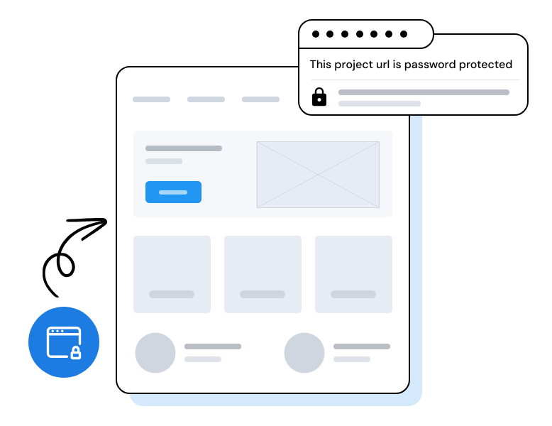 Password protected preview links