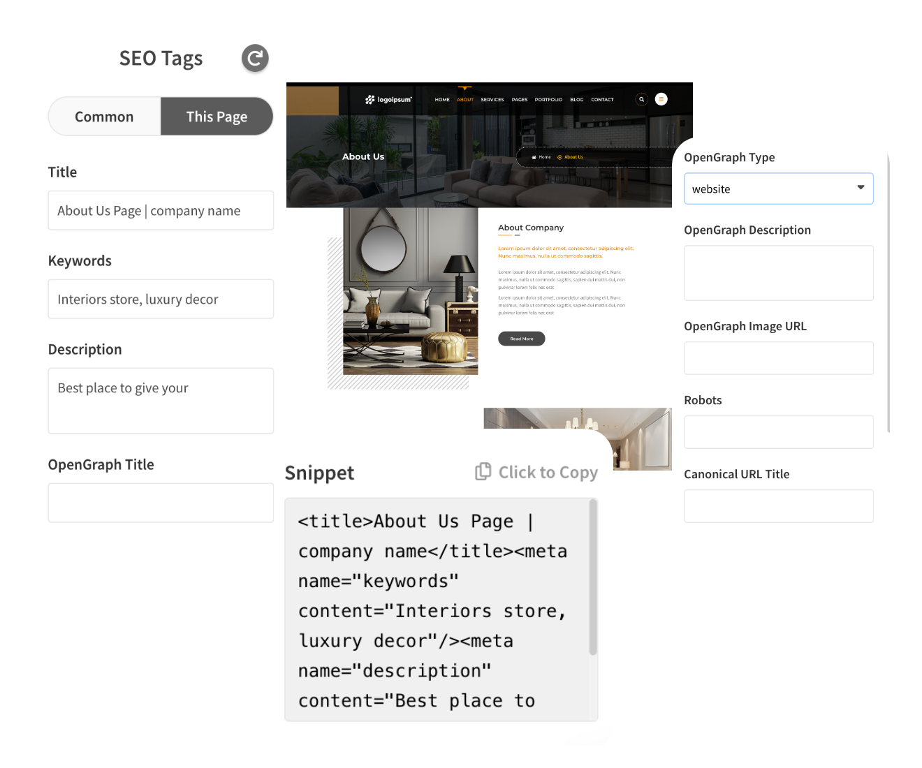 Plan SEO details early on