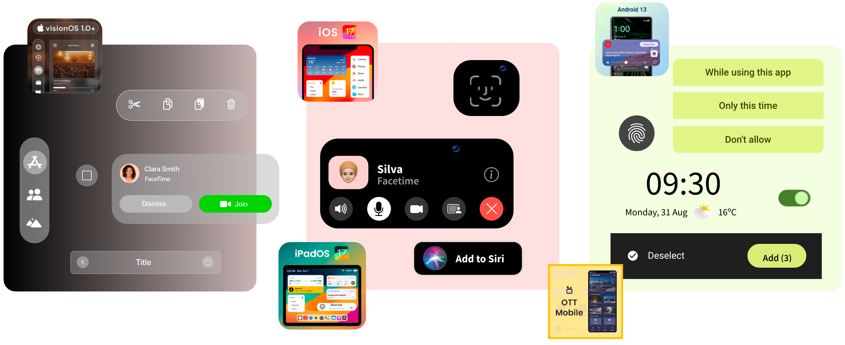 Access ready-to-use iOS & Android UI components