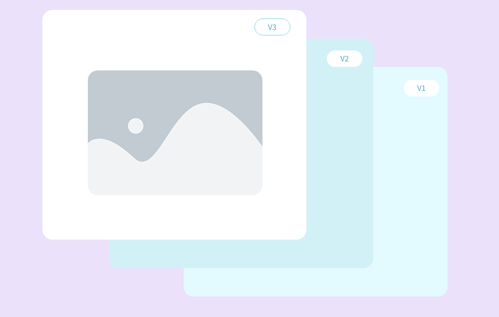 Iterate your design file and set master version