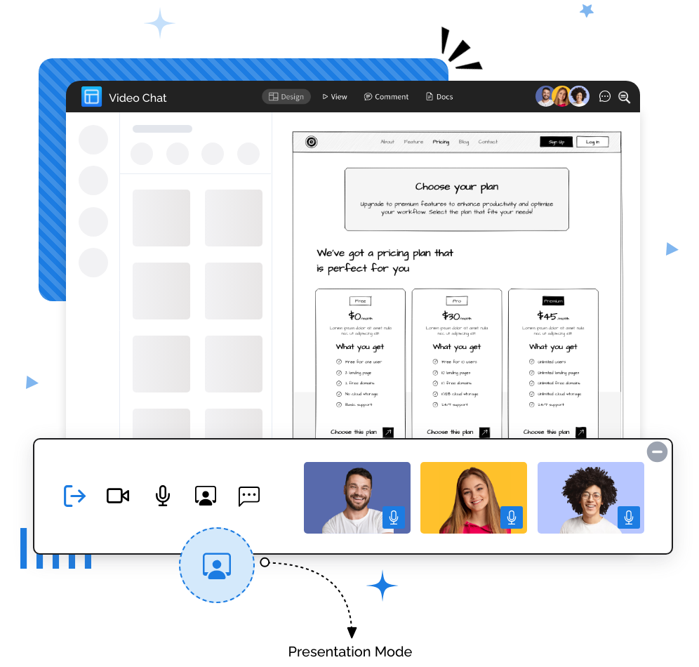 Video chat and Live Presentation